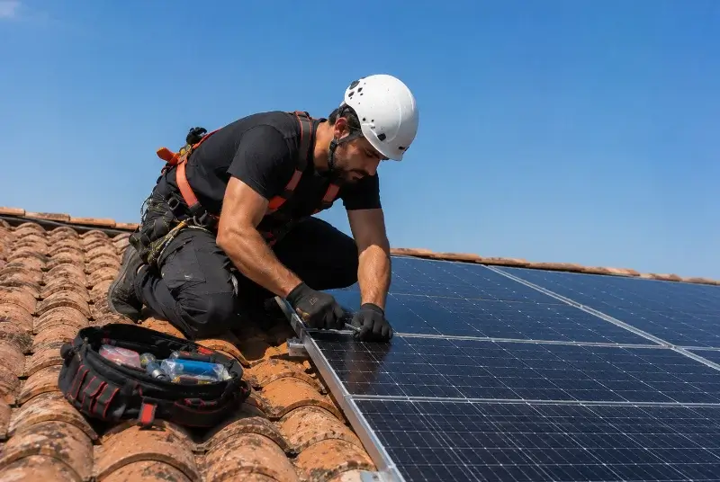 Maintenance et monitoring de panneaux solaires à Chénelette