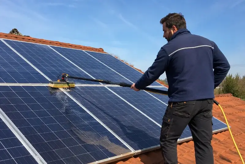 Nettoyage et entretien de panneaux solaires à Chénelette