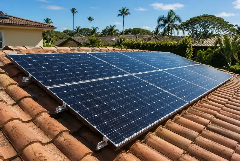 Installation de panneaux solaires à Chénelette